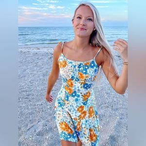 Sugarlips Sea breeze cabana flared mini dress
